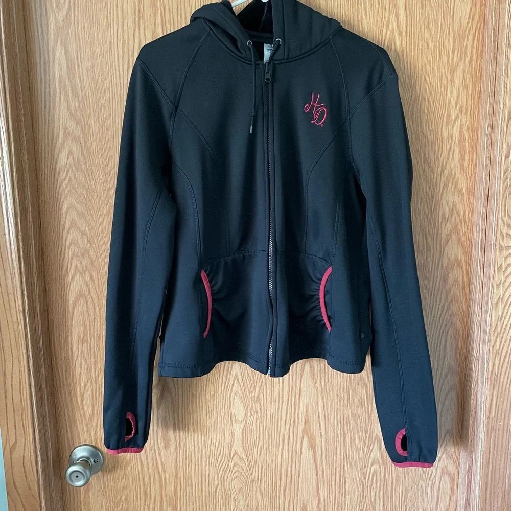 Harley-Davidson Ladies Leather Jacket W/ Red & Gray Design. Sweatshirt included - Picture 13 of 16